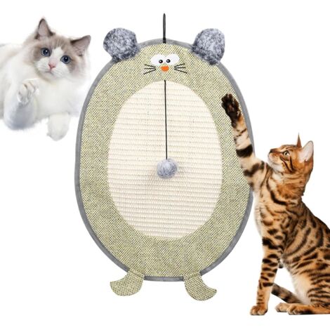 Planche à Griffer Griffoir Mural pour Chat Jouet Suspendu Interactif Anti (1/5)