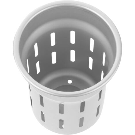 Ceramic Toilet Brush Holder with Nonslip Base Bathroom Brush Storage Cup (1/5)