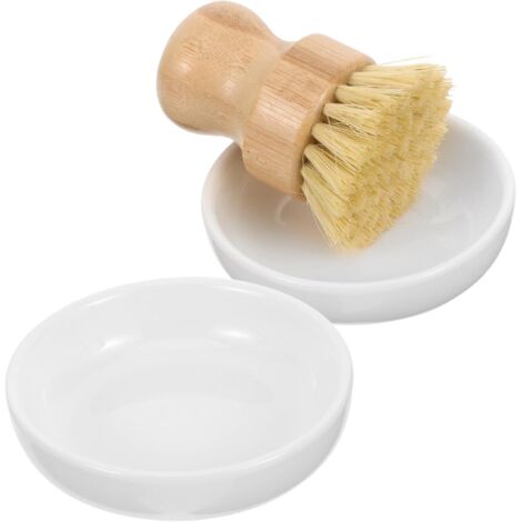 Brosse De Nettoyage Cuisine Bois Pour Casseroles Poêles Avec Brosse Ronde (1/5)