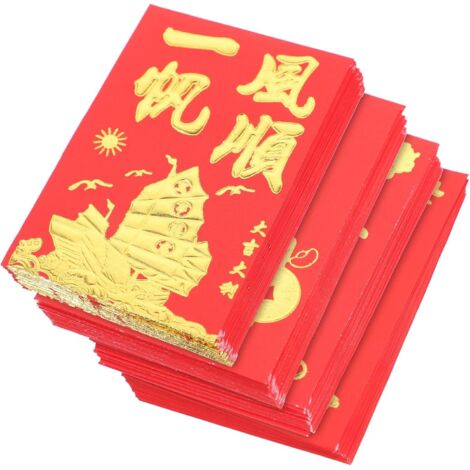 160 Enveloppes Rouges Créatives Nouvel An Lunaire Papier Traditionnel (1/5)