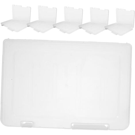6pièces Boîte De Rangement Plastique avec Couvercle Organisateur De (1/5)