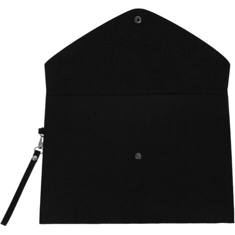 Sacoche Porte-documents Feutre Imperméable avec Bouton-pression et Lanière (1/5)