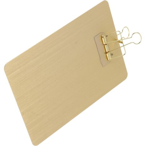 Porte-bloc Acier Inoxydable Robuste Planche à Écrire Pratique avec Pince (1/5)