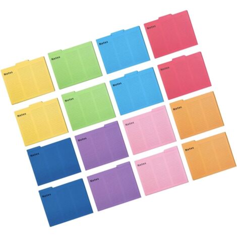 16 pièces Dossier Fichiers Papier Colorés Organisateur Bureau Rangement (1/5)