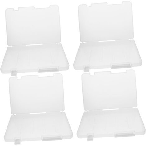 4pièces Boîtes De Rangement Plastique Portable avec Couvercle pour (1/5)