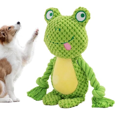 Jouet Squeaky pour Chien,Jouet de Dentition en Corde pour Chiot Peluche (1/5)