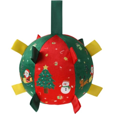 Ballons à Mâcher pour Chien Jouet d'Agility en Peluche Couineur de Noël (1/5)