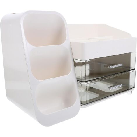 Organisateur de Maquillage Multifonction Blanc à Tiroirs Boîte de (1/3)