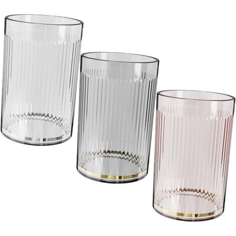 3 pièces Lot de Gobelets pour Bain de Bouche Pet Léger et Tasse Salle de (1/5)