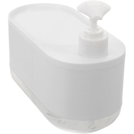 Distributeur de Savon Liquide avec Porte-éponge Intégré Pompe Rechargeable (1/5)