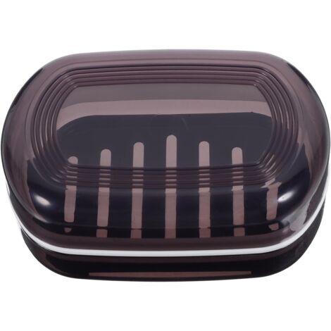 Porte-Savon de Voyage Compact avec Couvercle Boîte à Savon Étanche PP (1/5)