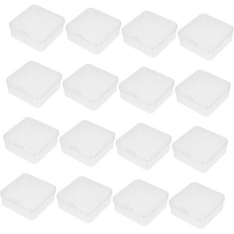 24 pièces Boîte à Savon Transparente Carrée avec Couvercle Rabattable (1/5)