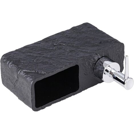 Distributeur Savon Liquide Vaisselle Noir avec Porte-éponge Pompe Doseuse (1/5)