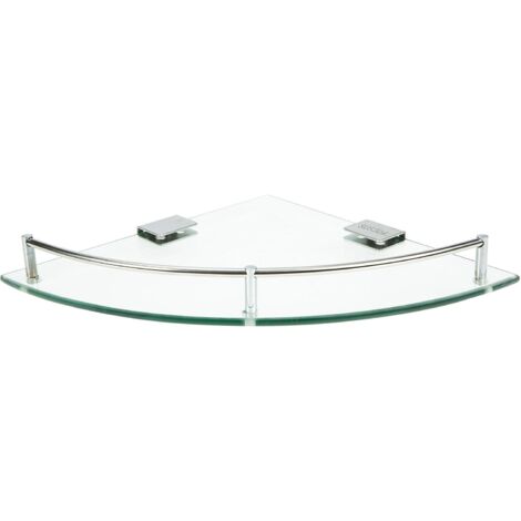 Étagère d'angle de Salle de Bain en Acier Inoxydable Support Mural Perforé (1/5)