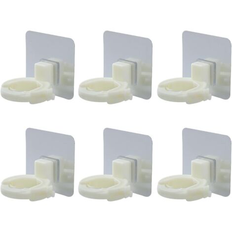 6 Pièces Support Mural Réglable pour Bouteilles de Gel Porte-shampoing (1/5)