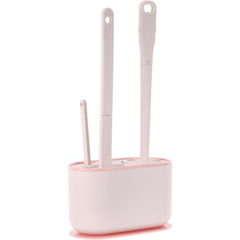 Brosse WC Murale à Long Manche Support Mural Kit de Nettoyage pour Cuvette (1/5)