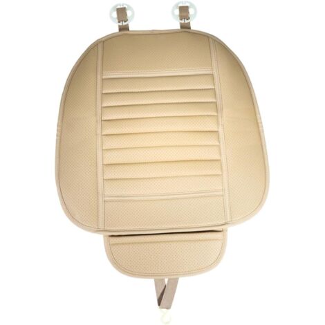 Housse Siège Voiture Imperméable Beige Antidérapante PU Protection (1/5)