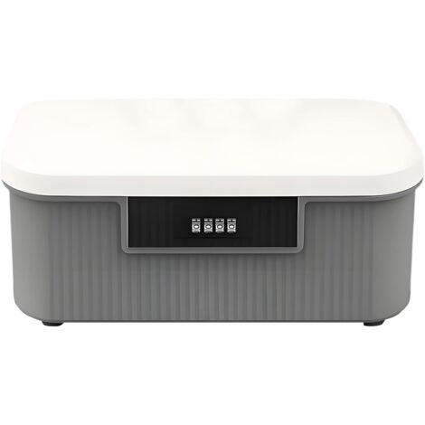 Boîte De Rangement Verrouillable Coffret Portable À Clé Avec Mot De (1/5)