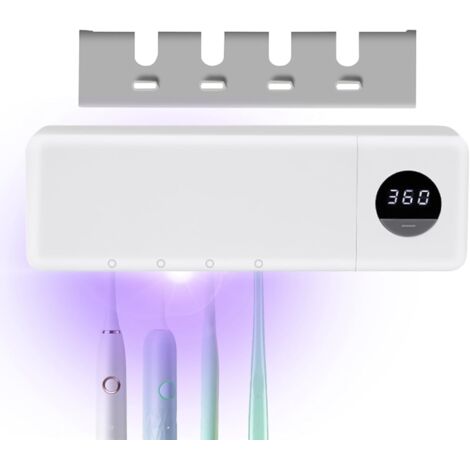 Porte Brosse À Dents, Organisateur UV pour Brosses À Dents Mural, avec (1/5)