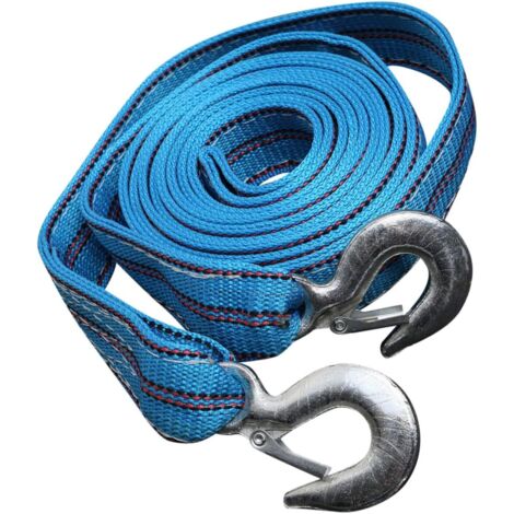 Corde de Remorquage Robuste Tonnes Double avec Crochets pour Voiture SUV (1/5)