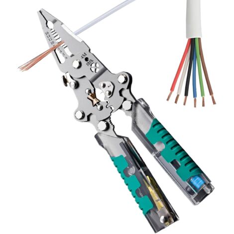 Pince à Dénuder Pince Électricien Multifonction avec Testeur de (1/5)