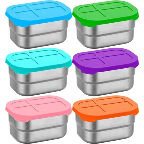 Boîtes à Collations en Acier Inoxydable, Empilable Réutilisable Petit (1/5)