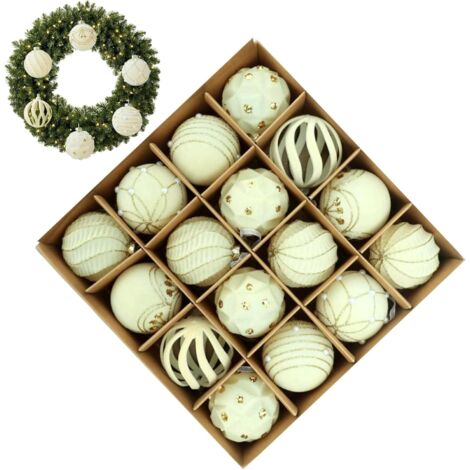 Boules De Décoration pour Sapin De,Décorations Festives à Accrocher Boules (1/5)