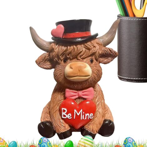 Vache de Saint Valentin, décoration d'intérieur, figurines de collection (1/5)