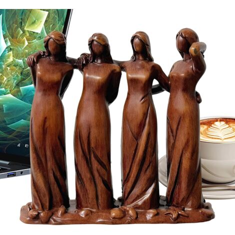 Figurines de sœur, décoration d'amitié en résine Statue d'amitié, pour (1/5)