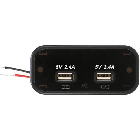 Double bloc de charge USB, chargeur de voiture à charge rapide, bloc de (1/5)