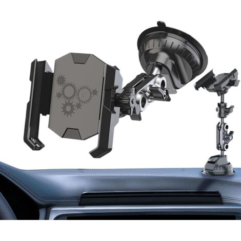 Porte Téléphone Voiture, Support À Ventouse Automobile, Rotation 360° (1/5)