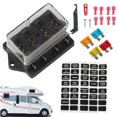 Boîte à fusibles de voiture, boîte à fusibles marine, bloc de circuit pour (1/5)