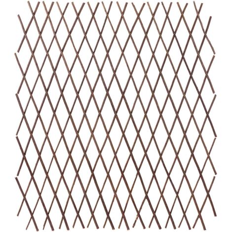 Clôture en Bois Extensible Treillis Plante en Osier Tuteur Support pour
