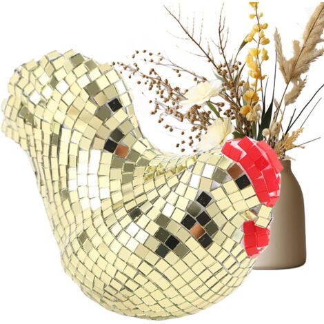 Figurine de Poule en Acrylique Boule Miroir Acrylique Moderne (1/5)