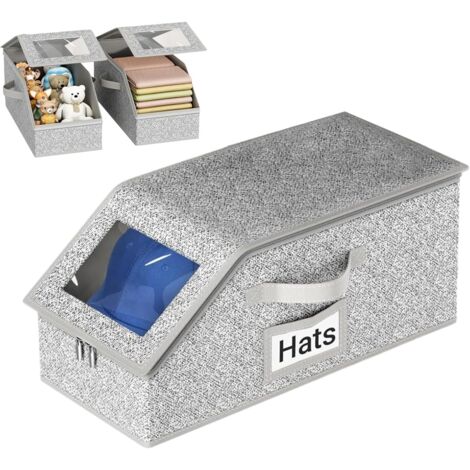 Boîte Organisateur à Chapeaux Organisateur Casquettes Empilable Capacité (1/5)