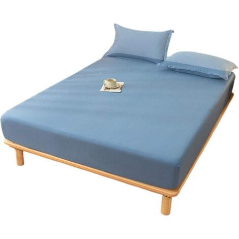Drap Housse Linge de Lit,Coton Respirant Literie Élastique pour Matelas (1/5)