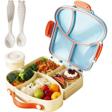 Boîte À Lunch Pour,Boîte De Stockage Alimentaire À 4 Compartiments (1/5)