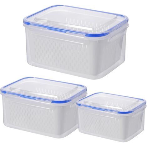 Boîte De Stockage Alimentaire Pour Cuisine Bac Transparent Respirant avec (1/5)