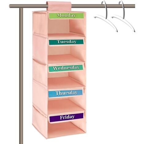Organisateur Vêtements Rangement Habits 5 Étagères,Organisateur (1/5)