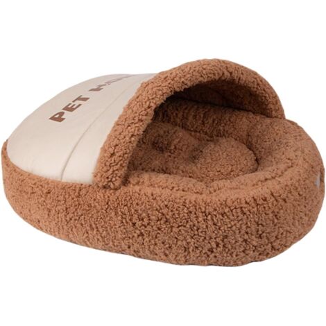 Lits pour Chats Niche Doudou avec Couverture,Sac Moelleux Confortable pour (1/5)