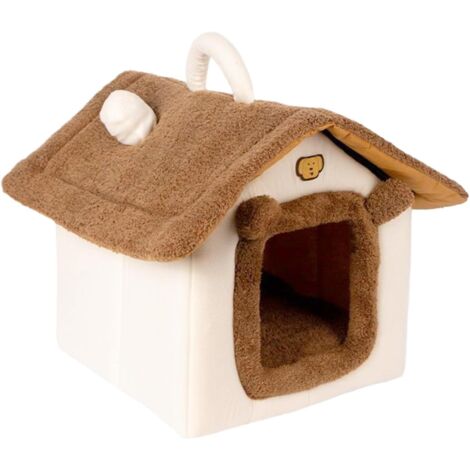 Panier Caverne pour Chat Nid Confortable avec Tunnel Chaleureux pour La (1/5)