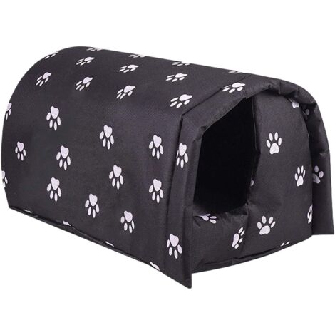Niches À Chat Extérieur Étanche Et Chaud, avec Coussin Amovible Panier, (1/5)