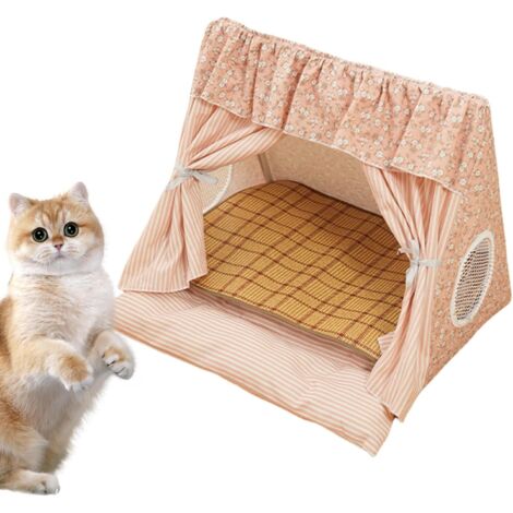 Tipi pour Chien Tente Caverne pour Chats Nid Confortable avec Tapis (1/5)