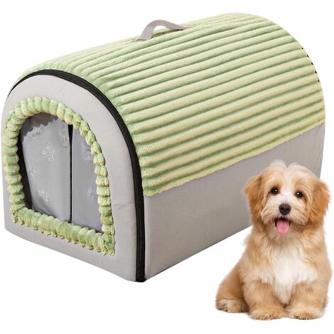 Lit pour Chat Couvert,Maison Amovible Maison pour Chat Lavable pour Chiots (1/5)