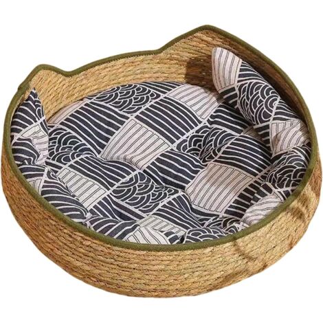 Lit De Sommeil Chat Fournitures pour Animaux Tissées Et Lavables avec (1/5)