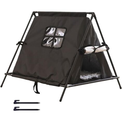 Maison pour Chat d'Extérieur,Nid Chaud Surélevé Abri pour Chat pour (1/5)
