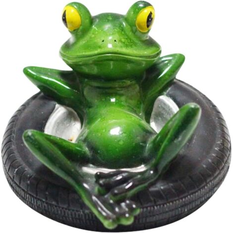 Statuette de Grenouille,Décoration De Grenouille Flottante Figurine Animal (1/5)