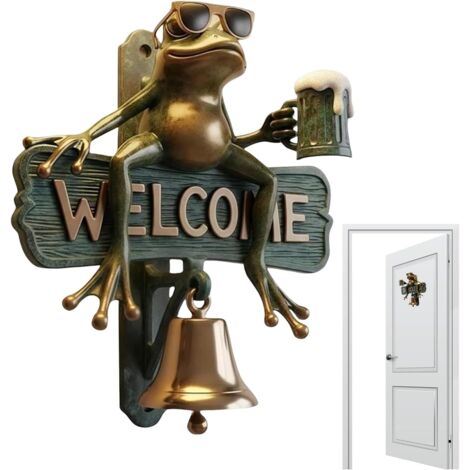 Carillon De Porte Grenouille De Carillon pour Porte D'Entrée Décoratif (1/5)