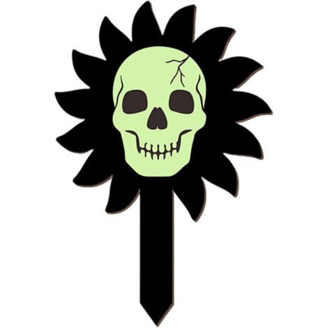 Piquets d'halloween Décorations Lumineuses De Crâne pour Pelouse (1/5)