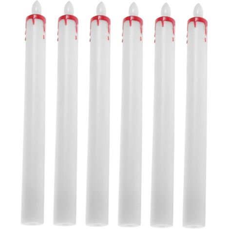 6pièces Bougies Décoratives Électroniques Bougies à Pile (1/5)